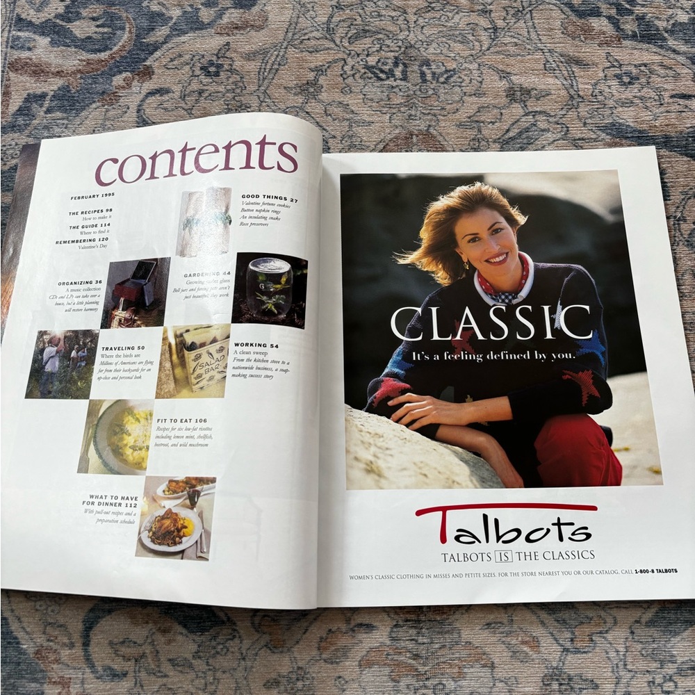 Vintage perfect Condition Martha Stewart Living Magazine February 1995 - Picture 7 of 7